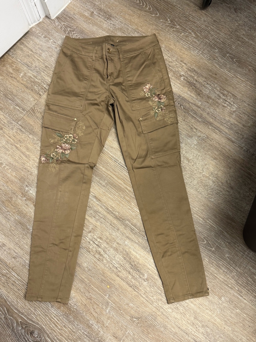 White House Black Market Cargo Ankle Pants with Zippers